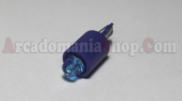 LED Glassockellampe 12V. - Blau