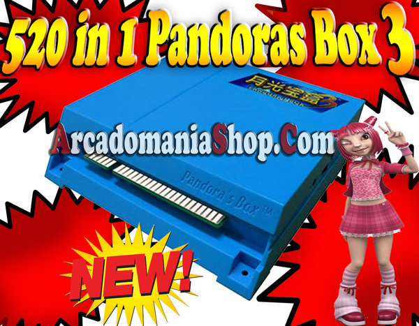 520 in 1 Pandoras 3 Jamma - Arcadomania Shop